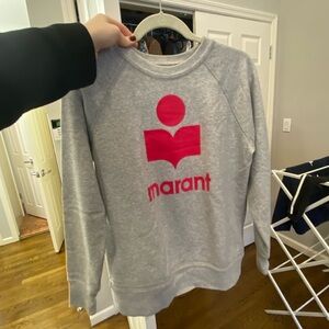 Isabel Marant Gray and Pink Sweater